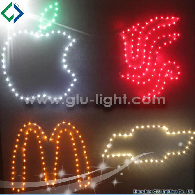 High quality 12V edge-lit red 3014 epistar side view led flex strip 8mm width 60leds/m